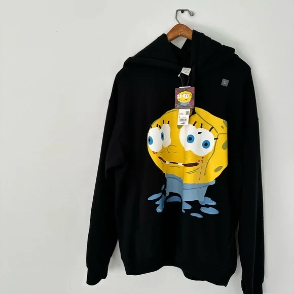 NWT SpongeBob SquarePants Cactus Plant Flea Market Sweat Hoodie - Picture 4 of 8